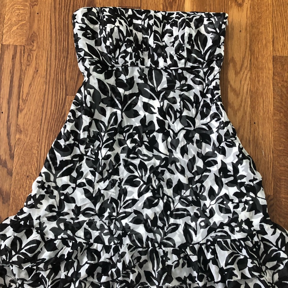 White House/Black Market strapless dress.